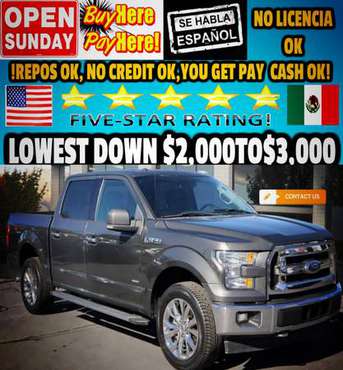 2017 ford f150 BUY HERE PAY HERE!!2000TO2995 Down - cars & trucks -... for sale in HOUSTON, LA