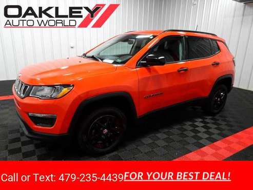 2017 Jeep Compass Sport 4x4 hatchback Orange - cars & trucks - by... for sale in Branson West, AR