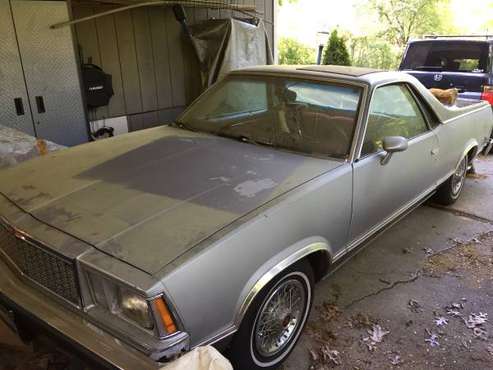 '78 El Camino (not running) along w/ a load of parts ready to... for sale in Winston Salem, NC