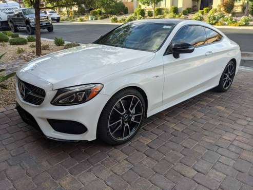 2017 Mercedes C43 AMG Coupe 25, 600 Miles, White w/Black Interior for sale in Henderson, NV