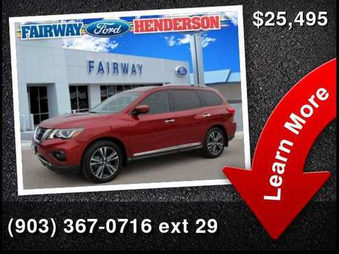 2017 Nissan Pathfinder Platinum - - by dealer for sale in Henderson, TX