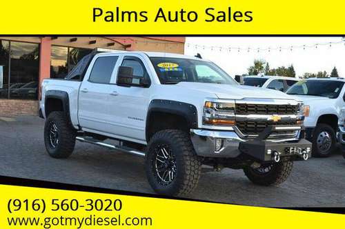 2017 Chevrolet Silverado 1500 LT 4x4 Lifted Crew Cab truck - cars &... for sale in Citrus Heights, CA