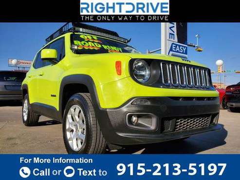 2018 Jeep Renegade Latitude Sport Utility 4D suv GREEN - cars &... for sale in El Paso, TX