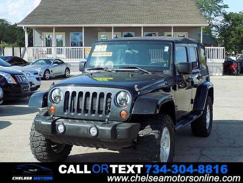 2012 Jeep Wrangler Unlimited Sahara 4x4 4dr SUV for sale in Chelsea, MI