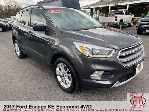 2017 FORD ESCAPE SE 4WD! TOUCHSCREEN! BACKUP CAM! TOW! - cars & for sale in N SYRACUSE, NY