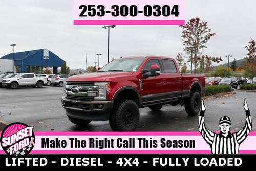 LIFTED DIESEL 2017 Ford F-350 SD Lariat 4WD Crew Cab 4X4 TRUCK F350 for sale in Sumner, WA