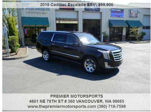 2018 Cadillac Escalade ESV Premium Luxury AWD Local for sale in Vancouver, OR