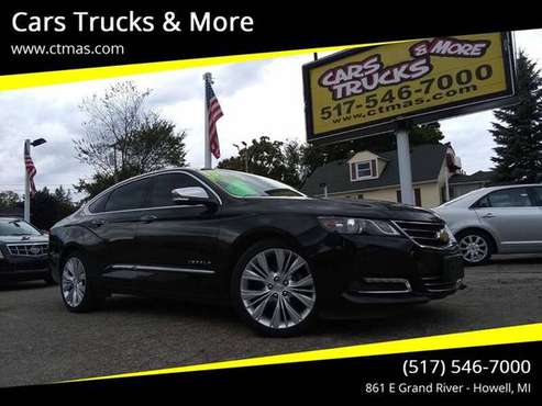 Gorgeous ! 2015 Chevy Impala LTZ with LT2 - Leather, Bose, Wifi, NAV ! for sale in Howell, MI
