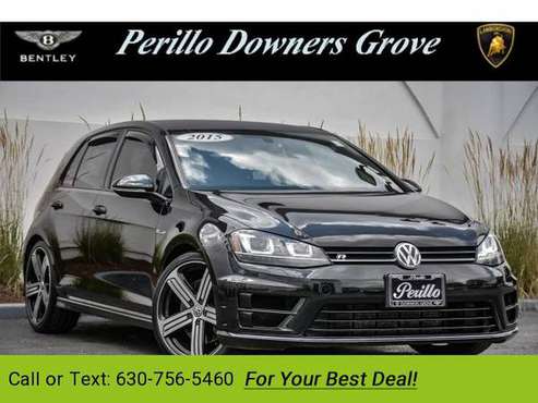 2015 VW Volkswagen Golf R hatchback Deep Black Pearl for sale in Downers Grove, IL