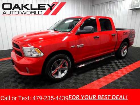 2015 RAM 1500 Crew Cab Express pickup Red - cars & trucks - by... for sale in Branson West, AR