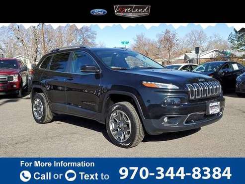 2015 Jeep Cherokee Limited suv Brilliant Black Crystal Pearlcoat -... for sale in Loveland, CO