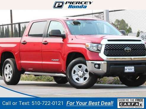 2018 Toyota Tundra SR5 pickup Red - cars & trucks - by dealer -... for sale in Milpitas, CA