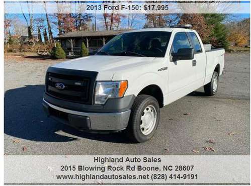 2013 Ford F-150 XL 4x4 4dr SuperCab Styleside 6.5 ft. SB 99000 Miles... for sale in Boone, NC