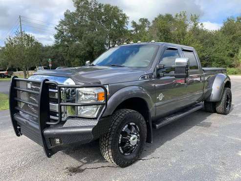 2012 Ford F-350 F350 F 350 Super Duty Lariat 4x4 4dr Crew Cab 8 ft.... for sale in Ocala, FL