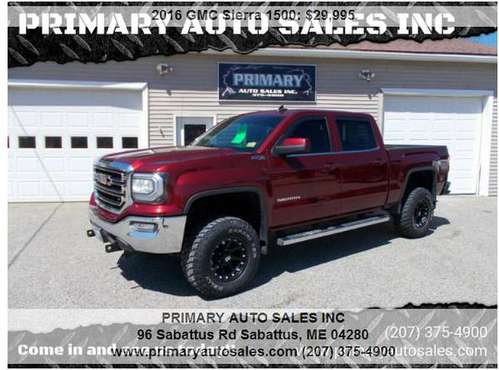 2016 GMC SIERRA 1500 LIFTED - - by dealer - vehicle for sale in Sabattus, ME