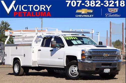 2019 Chevy Silverado Utility 3500 crew - cars & trucks - by dealer -... for sale in Petaluma , CA