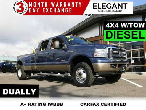2007 Ford F-350 long bed Turbo Diesel Dually 4x4 99k miles XLT Pickup for sale in Beaverton, OR
