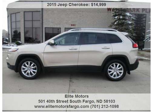 2015 Jeep Cherokee Limited, 4x4, leather, Nav, Sun, Adaptive Cruise... for sale in Fargo, ND