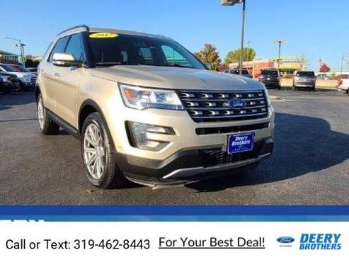 2017 Ford Explorer Limited suv Gold - cars & trucks - by dealer -... for sale in Iowa City, IA