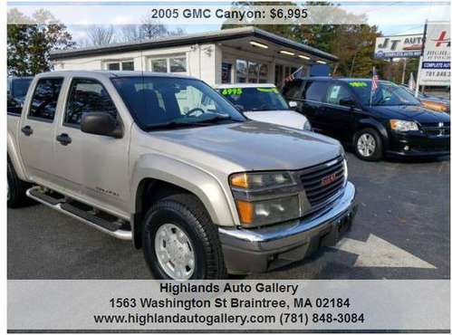 2005 GMC Canyon Z71 SLE Base 4dr Crew Cab 4WD SB JUST SERVICED NEW... for sale in Braintree, MA