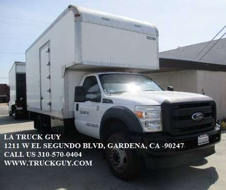 2012 FORD F550 F-550 3 TON MOVING GRIP BOX TRUCK WITH LARGE LIFTGATE for sale in GARDENA, WA