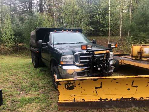 2003 Ford F350 XLT dump with plow for sale in Harvard, MA