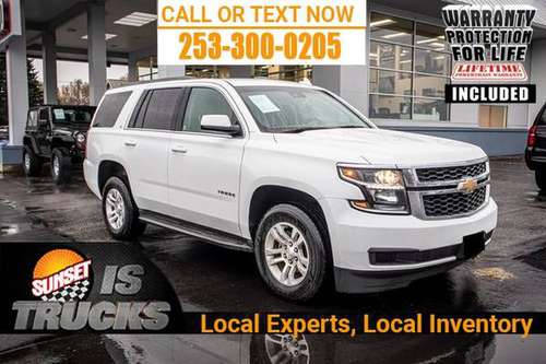 2017 Chevrolet Tahoe 4x4 4WD Chevy LT SUV THIRD ROW SEATS - cars &... for sale in Sumner, WA