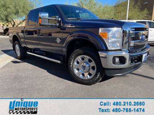 2015 FORD F-350 LARIAT CREW CAB TRUCK ~ LOW MILES ~ 6.7L TURBO DIESE... for sale in Tempe, AZ