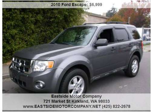 2010 Ford Escape XLT AWD - cars & trucks - by dealer - vehicle... for sale in Kirkland, WA