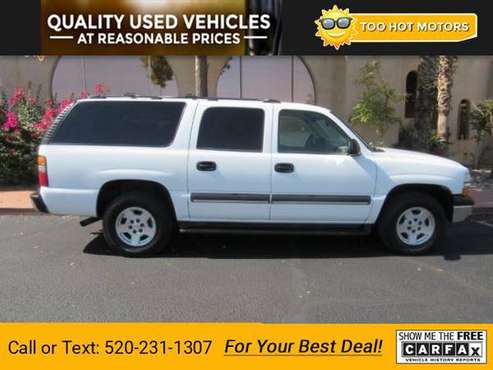 2004 Chevy Chevrolet Suburban LS suv Summit White - cars & trucks -... for sale in Tucson, AZ
