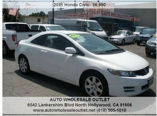 2011 Honda Civic LX 2dr Coupe 5M 114650 Miles - - by for sale in North Hollywood, CA