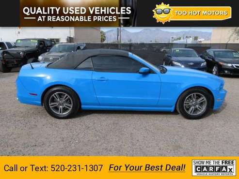 2013 Ford Mustang V6 Convertible Blue - cars & trucks - by dealer -... for sale in Tucson, AZ