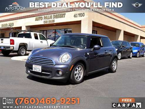2012 Mini Cooper Hardtop 247/mo with Moonroof, Leather - cars & for sale in Palm Desert , CA