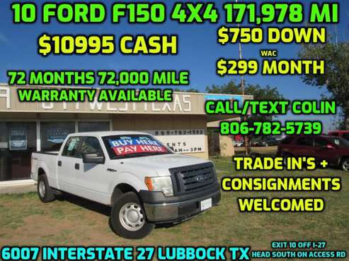 2010 FORD F150 SUPERCREW for sale in Lubbock, TX