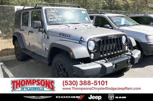 *2016* *Jeep* *Wrangler Unlimited* *Unlimited Willys Wheeler* for sale in Placerville, CA