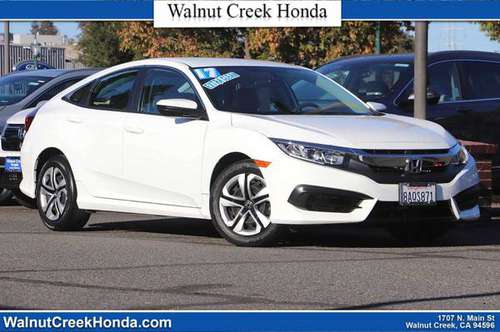 2017 Honda Civic Sedan Taffeta White ****SPECIAL PRICING!** - cars &... for sale in Walnut Creek, CA