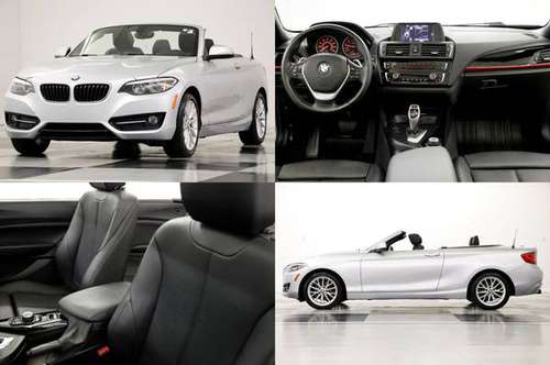 iDRIVE - PUSH START Silver 2016 BMW 2 Series 228i Convertible for sale in Clinton, AR