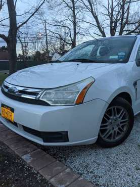 2008 ford focus SE White 156K - cars & trucks - by owner - vehicle... for sale in Islandia, NY