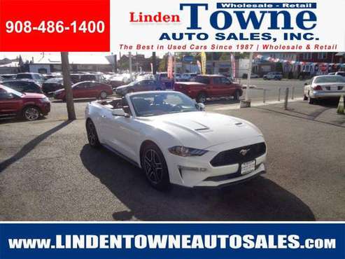 2020 Ford Mustang EcoBoost Premium Convertible One Owner Clean... for sale in Linden, NY