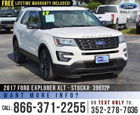 ‘17 Ford Explorer XLT SUV *** , Remote Start, SiriusXM, SYNC *** for sale in Alachua, FL