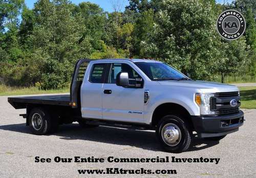2017 Ford F350 XL 4x4 - 9ft Flatbed - F-350 4WD 6.7L V8 Power Stroke... for sale in Dassel, MN