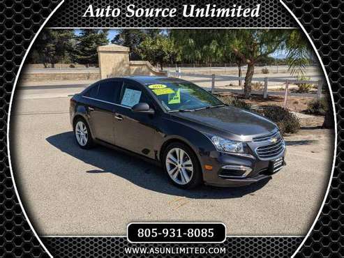 2016 Chevrolet Chevy Cruze Limited LTZ Auto - $0 Down With Approved... for sale in Nipomo, CA