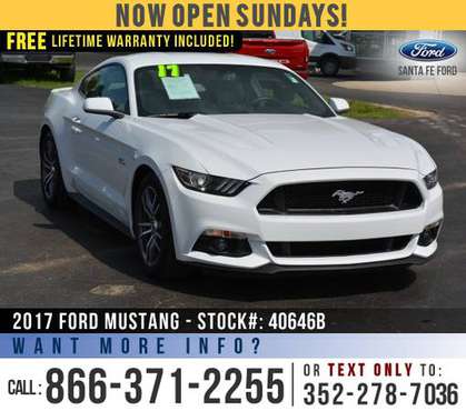 2017 FORD MUSTANG GT *** Push to Start, SYNC, Manual, Cruise *** -... for sale in Alachua, FL
