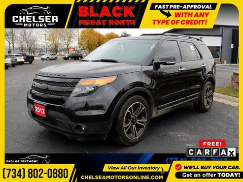 $278/mo - 2013 Ford *Explorer* *Sport* - Easy Financing! - cars &... for sale in Chelsea, MI