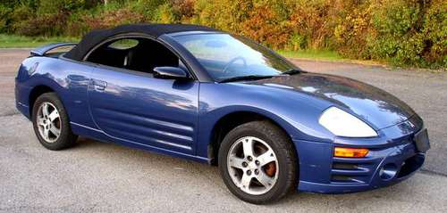 2003 MITSUBISHI ECLIPSE GS SPYDER CONVERTIBLE, 2.4L 4cyl, clean,... for sale in Coitsville, OH