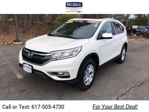 2015 Honda CRV EX-L suv White - - by dealer - vehicle for sale in Pembroke, MA