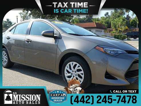2019 Toyota Corolla FOR ONLY 249/mo! - - by dealer for sale in Vista, CA