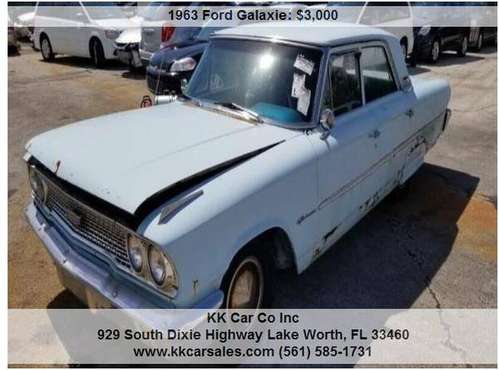 1963 Ford Galaxie - cars & trucks - by dealer - vehicle automotive... for sale in Lake Worth, FL
