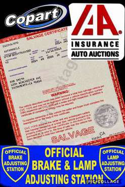SMOG!!!BRAKE & LAMP INSPECTION FOR SALVAGE VEHICLES - cars & trucks... for sale in Indio, CA