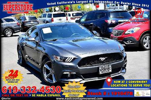 2017 FORD MUSTANG COUPE-EZ FINANCING-LOW DOWN! - cars & trucks - by... for sale in El Cajon, CA